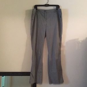 Gray Pinstripe Dress Pants